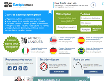 Tablet Screenshot of dactylocours.com